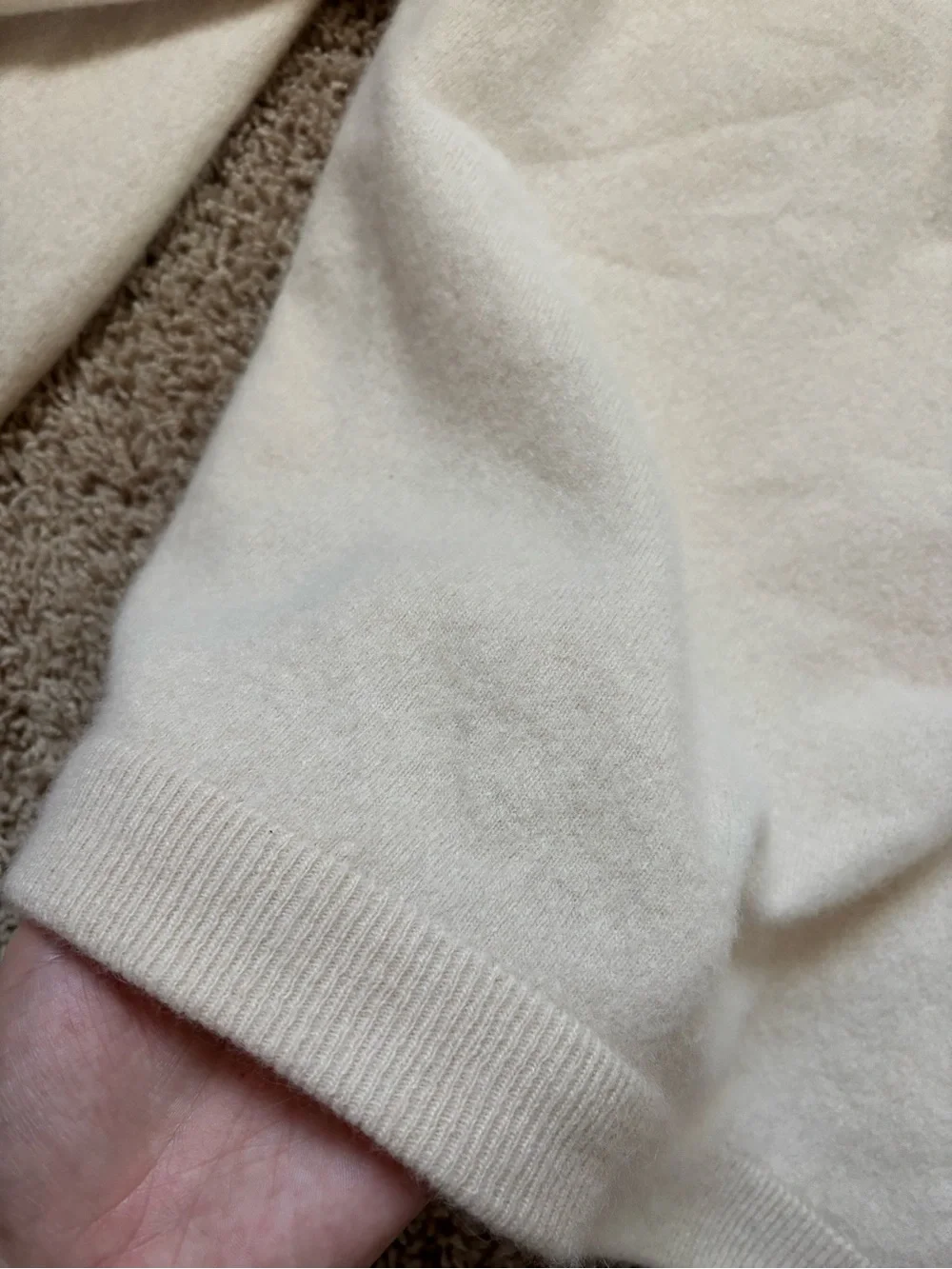 Vintage 50’ Cream Embroidered Knit Cardigan Sweater